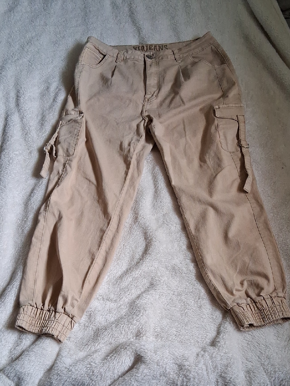VIP Beige Cargo Jogger Pants